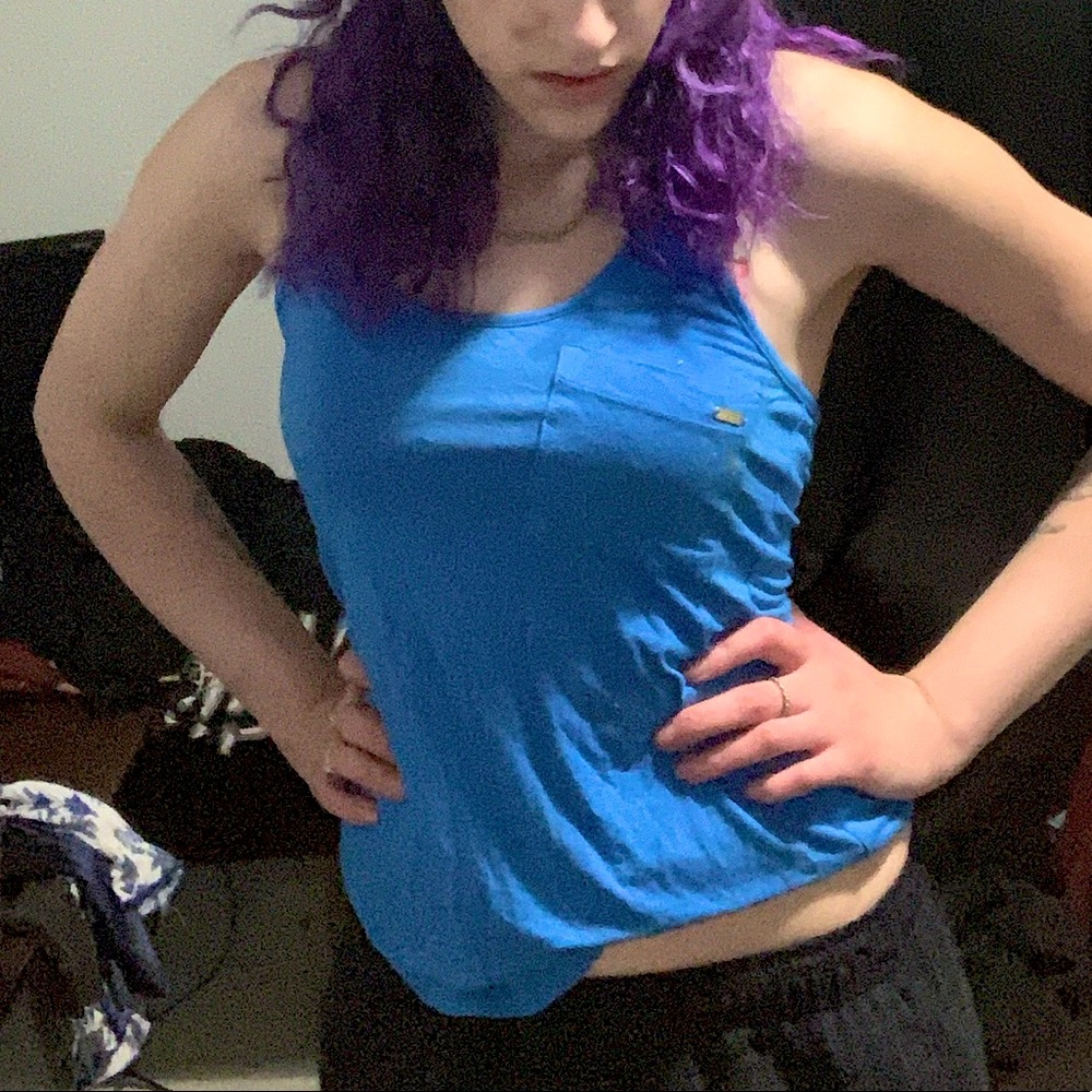 Bebe Blue Tank